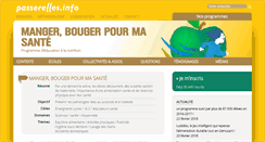 Desktop Screenshot of mangerbouger.passerelles.info